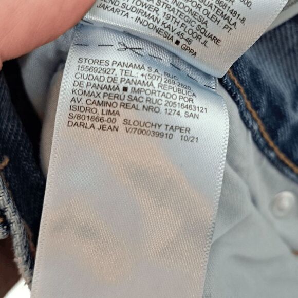 Old Navy Mid-Rise Button-Fly Slouchy Taper Non-Stretch Ankle Jeans size 18 - Picture 11 of 13